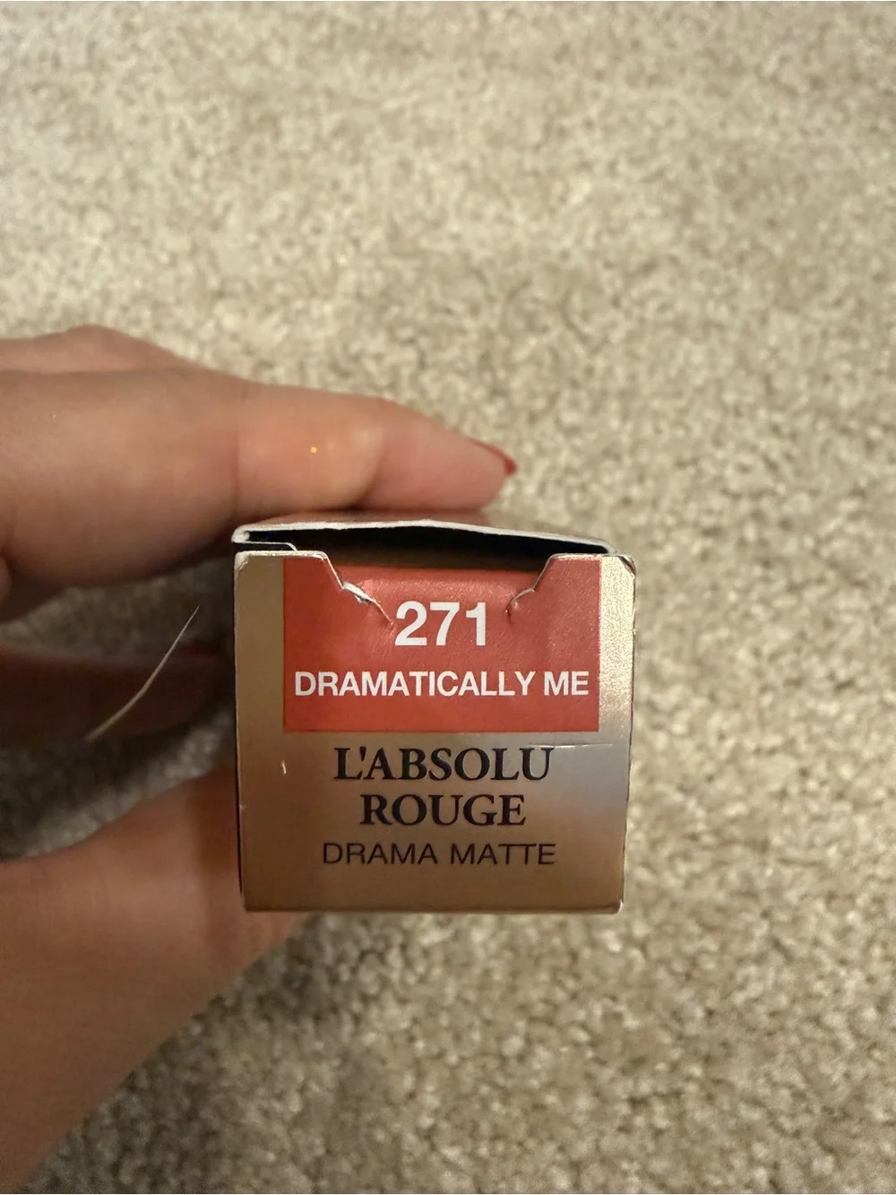 New Lancome L'ABSOLU ROUGE DRAMA MATTE Lipstick color 271 Dramatically Me